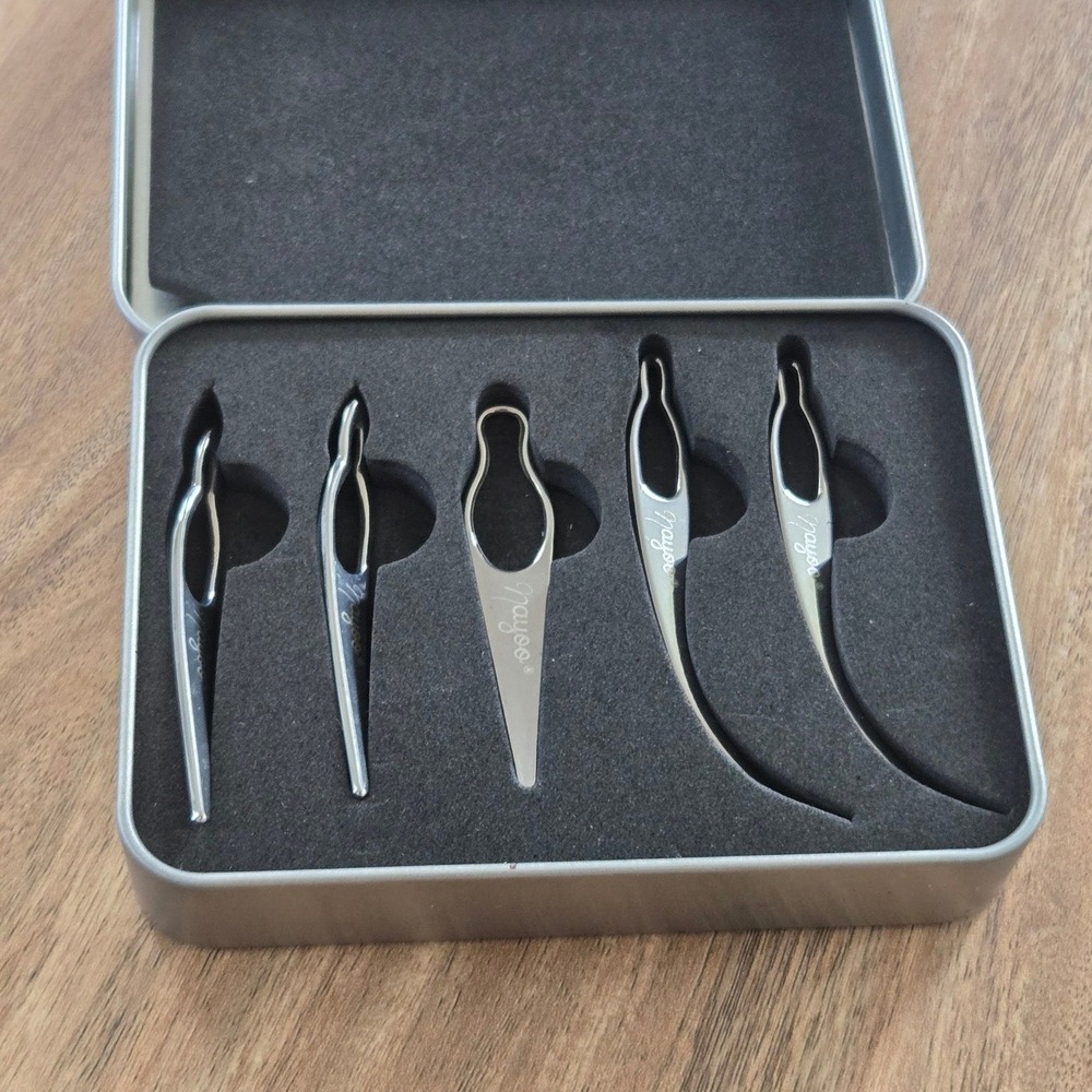 Nayoo Hair Braiding Weaving Tool Set 5pc Silver Metal Styling Kit